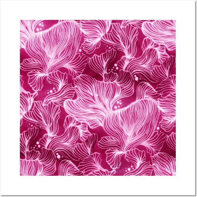 Pink Shibori Corals Wall Art by Carolina Díaz